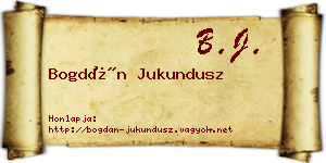 Bogdán Jukundusz névjegykártya